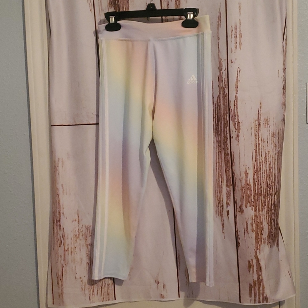 Adidas girls ombre capri leggings